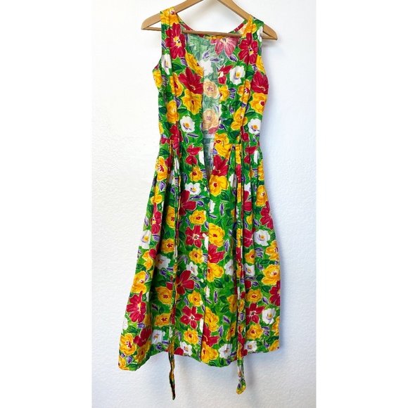 Vintage TALBOTS Floral Fit & Flare Garden Party - Picture 2 of 6